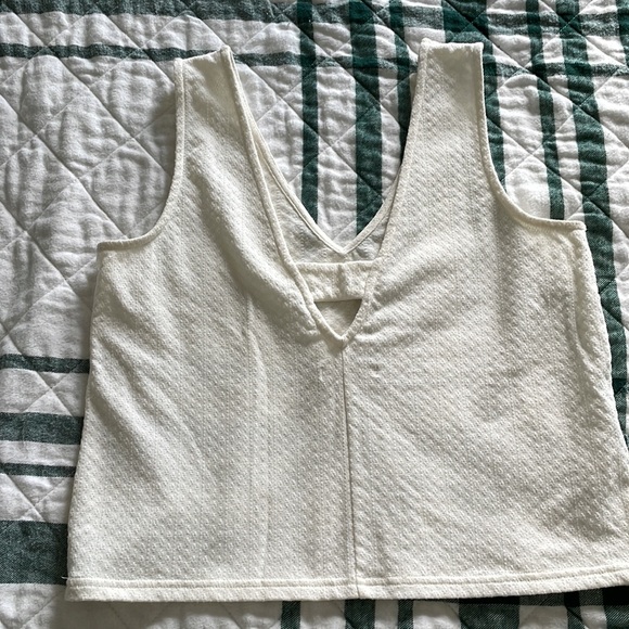 Madewell Jacquard Peekaboo Back Top - Picture 4 of 5